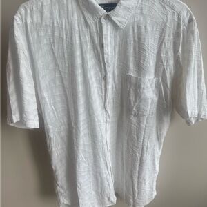 Barney Cools White Textured Casual Shirt